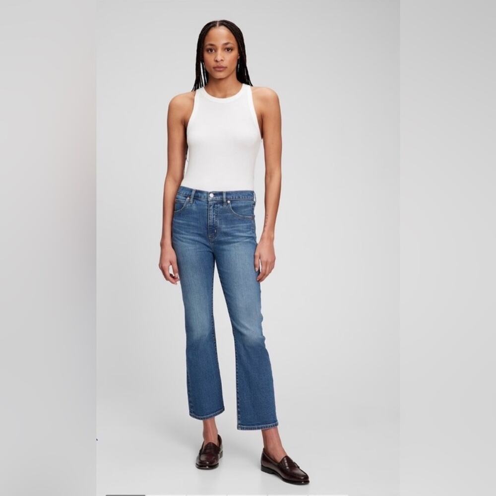 Gap Jeans Size 28/6 Blue High Rise Kick Flare Jeans
